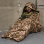 Великий спальний мішок до -25, тактичний зимовий спальник , військовий піксель