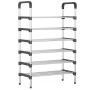 Полиця для взуття Shoe Rack 6 полиць Органайзер стійка 6 секцій 56х28х113см. Колір: чорний