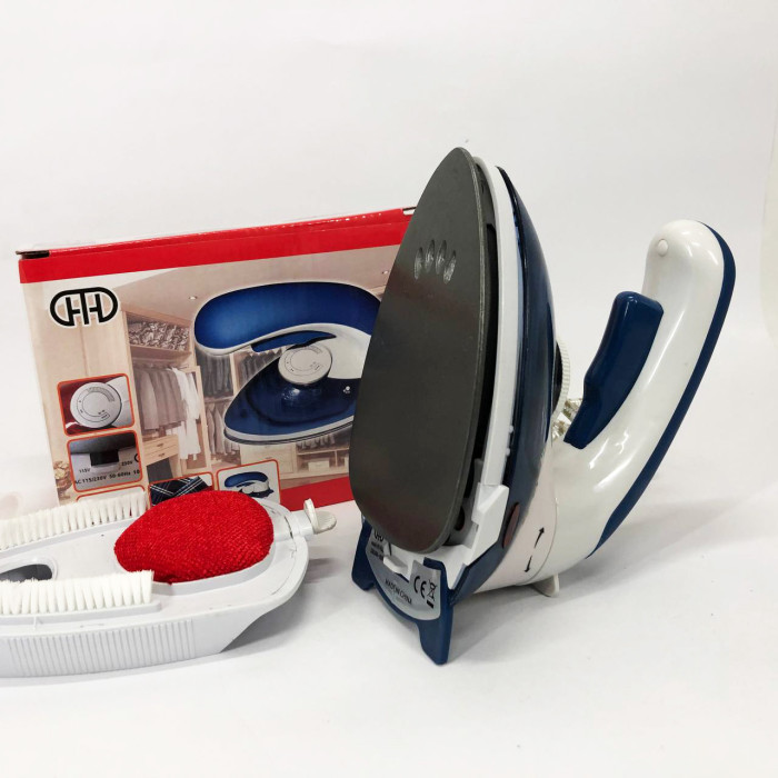 Відпарювач Mini Steam Iron HT-558B, Праска електрична парова, Парова праска для одягу. Колір: синій