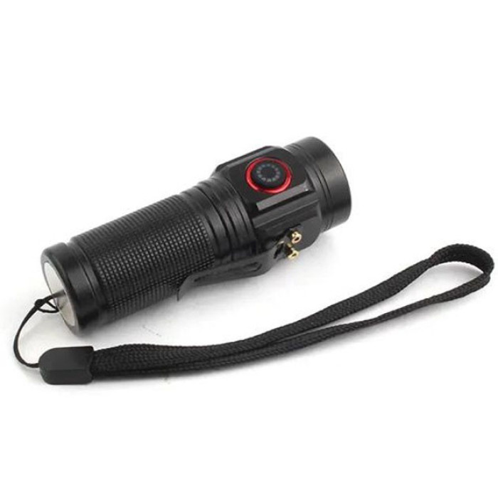 Ліхтар PLD W5182-3XHP360, Ручний ліхтарик led, Водонепроникний ліхтар, Кишеньковий ліхтар із usb зарядкою