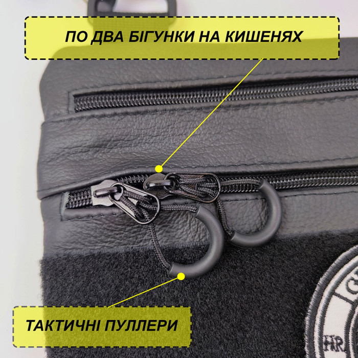 Чоловіча сумка кобура з натуральної шкіри, для скритого носіння з кобурою, чоловічий месенджер