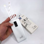 Power Bank зарядний пристрій на сонячній батареї 10000mAh з індикатором заряду. Колір: білий