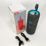 Портативна Bluetooth колонка TG619C FM-радіо USB/TF з ремінцем, Bluetooth колонка з підсвічуванням. Колір: сірий