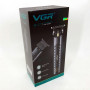 Тример для стрижки волосся, вусів, бороди VGR V-077 з USB зарядкою, корпус метал, триммер бездротовий