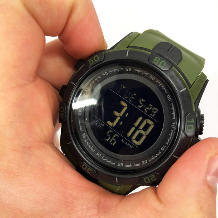Годинник наручний чоловічий SKMEI 1475AG ARMY GREEN, брендовий чоловічий годинник, годинник для чоловіка. Колір: зелений
