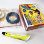 3D ручка Smart 3D Pen 2 c LCD дисплеєм, Дитяча електро ручка для фігурок із пластику. Колір: жовтий