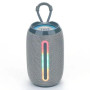 Портативна Bluetooth-колонка TG653 USB з ремінцем, гучна колонка для вечірки. Колір: сірий