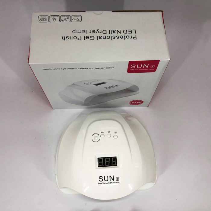 Професійна сушарка Sun X Beauty nail 54w FD 160A для нігтів, лампа для гель-лаку, Лампа майстра манікюру
