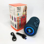 Bluetooth колонка портативна TG656 FM-радіо, потужна переносна акустична колонка. Колір: синій