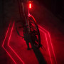 Велоліхтар LEADBIKE LD77-LS-4 LED з лазерною розміткою, Ліхтар акумуляторний світлодіодний велосипедний
