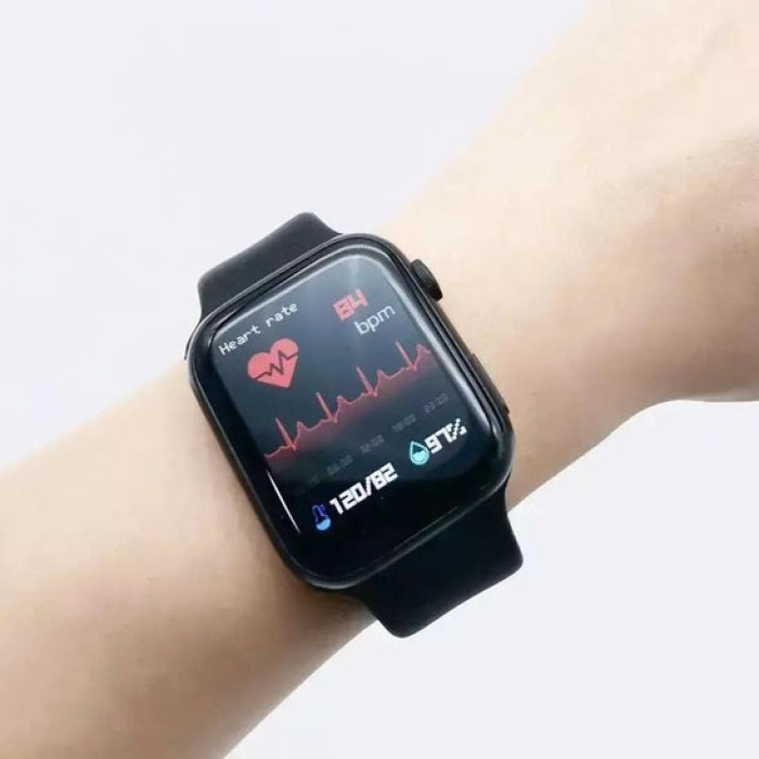 Розумний смарт годинник Smart Watch I7 PRO MAX з голосовим викликом тонометр пульсометр оксиметр. Колір: чорний