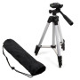 Штатив для телефону та фотоапарата Tripod 3110 PRO портативний трипод 0,35-1.02м висота. Колір: срібний
