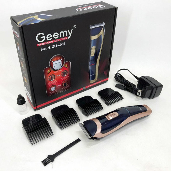 Машинка для стрижки Gemei GM-6005, Багатофункціональна акумуляторна машинка для стрижки