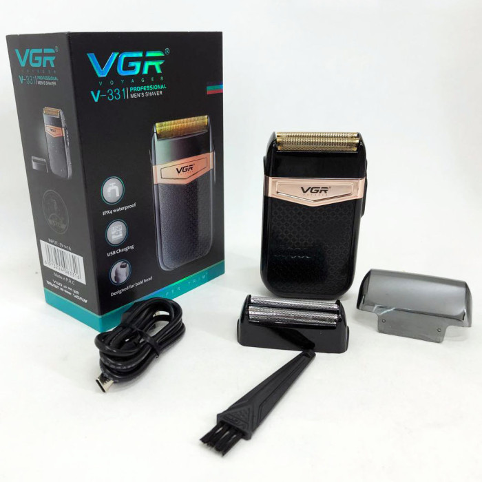 Електробритва VGR V-331, шейвер бритва тример для стрижки вусів та бороди професійна чоловіча бритва