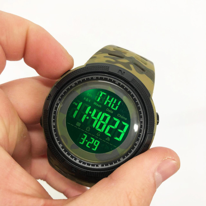 Годинник наручний чоловічий SKMEI 2070CMGN ARMY GREEN CAMO. Колір: зелений камуфляж