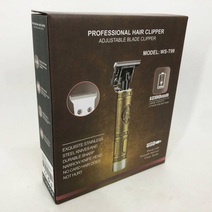 Тример Для Стрижки Волосся Hair Clipper WS-T99 Km Для Бороди Окантувальна, професійна електробритва