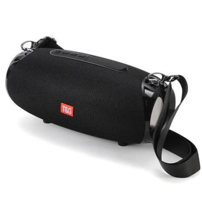 Портативна колонка Bluetooth TG534 SD IPX5 з ремінцем, акумуляторна колонка для музики. Колір: чорний