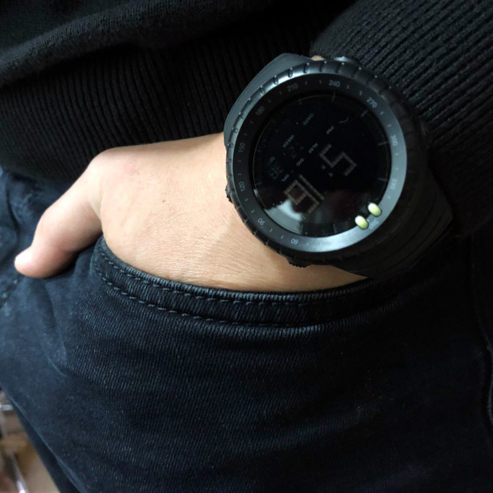 Годинник наручний чоловічий SKMEI 1992BK BLACK, чоловічий армійський водостійкий тактичний годинник. Колір: чорний