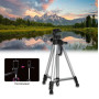 Штатив для телефону та фотоапарата Tripod 3110 PRO портативний трипод 0,35-1.02м висота. Колір: срібний