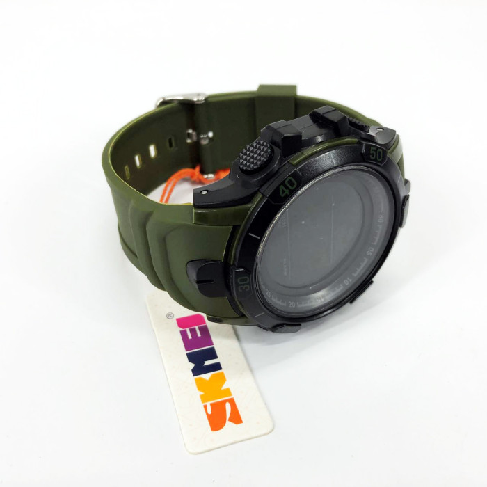Годинник наручний чоловічий SKMEI 1475AG ARMY GREEN, брендовий чоловічий годинник, годинник для чоловіка. Колір: зелений