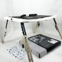 Складаний столик для ноутбука LD-09 E-Table, столик з охолодженням 2 USB кулера, Стіл підставка з вентиляцією