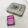Дугова електроімпульсна запальничка USB Україна металева коробка HL-447. Колір: хамелеон