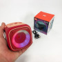 Портативна Bluetooth колонка TG359 7W з RGB підсвічуванням, Гучна блютуз колонка. Колір: червоний