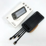 Power Bank Solar Smart 1015 зарядний пристрій на сонячній батареї 20000mAh з індикатором заряду Чорний