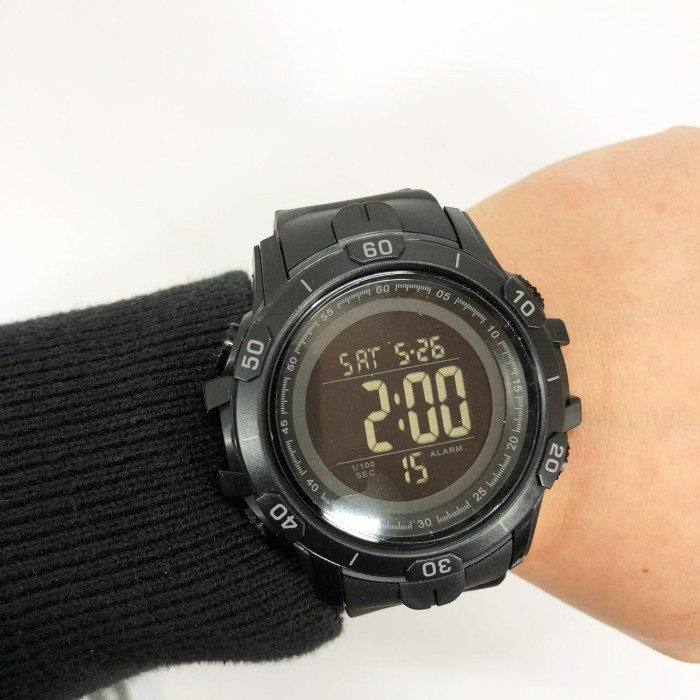 Годинник наручний чоловічий SKMEI 1475BK BLACK, військовий тактичний годинник. Колір: чорний