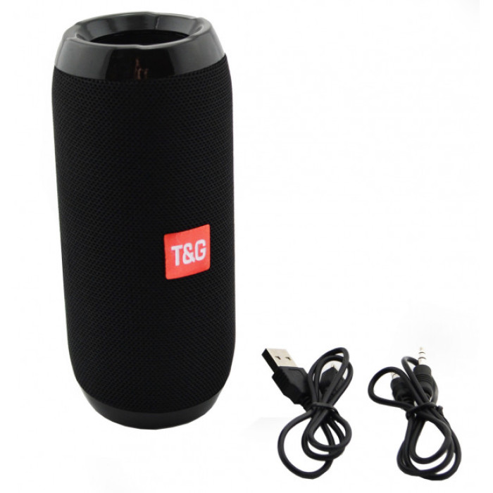 Bluetooth-колонка TG-117 портативна вологостійка. Колір чорний
