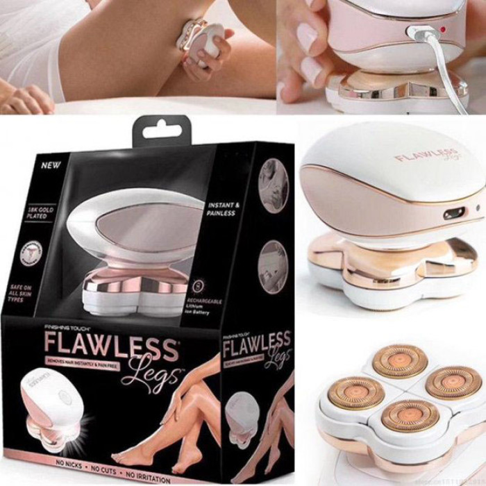 Епілятор акумуляторний Flawless Legs для ніг, жіноча електробритва для ніг