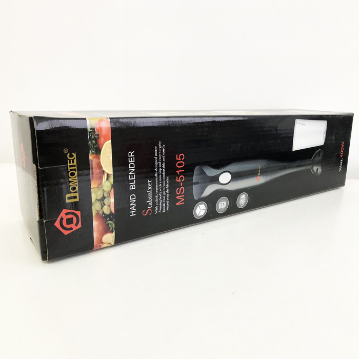 Блендер DOMOTEC MS-5104 400 Вт, Блендер занурювальний електричний, Блендер для дому, Портативний блендер