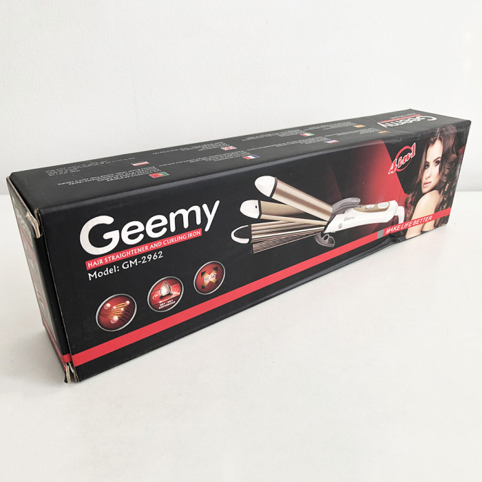 Випрямляч для волосся GEMEI GM-2962 4в1, плойка прасок випрямляч, професійний прасок