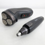 Тример для стрижки бороди триммер для носа, електробритва 3 в 1 GEMEI GM-7113, Тример бездротовий