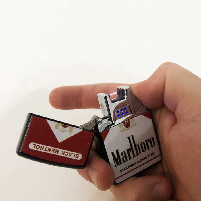 Електрозапальничка дугова від USB (ZGP 21 Мальборо) сенсорна запальничка на акумуляторі