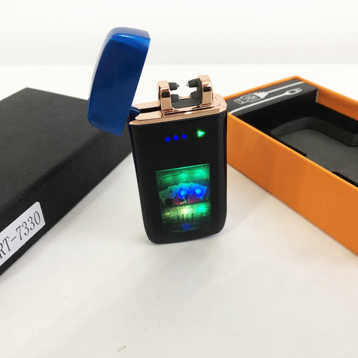 Запальничка імпульсна USB ZGP-70, акумуляторна запальничка, запальничка із зарядкою, вітрозахисна запальничка