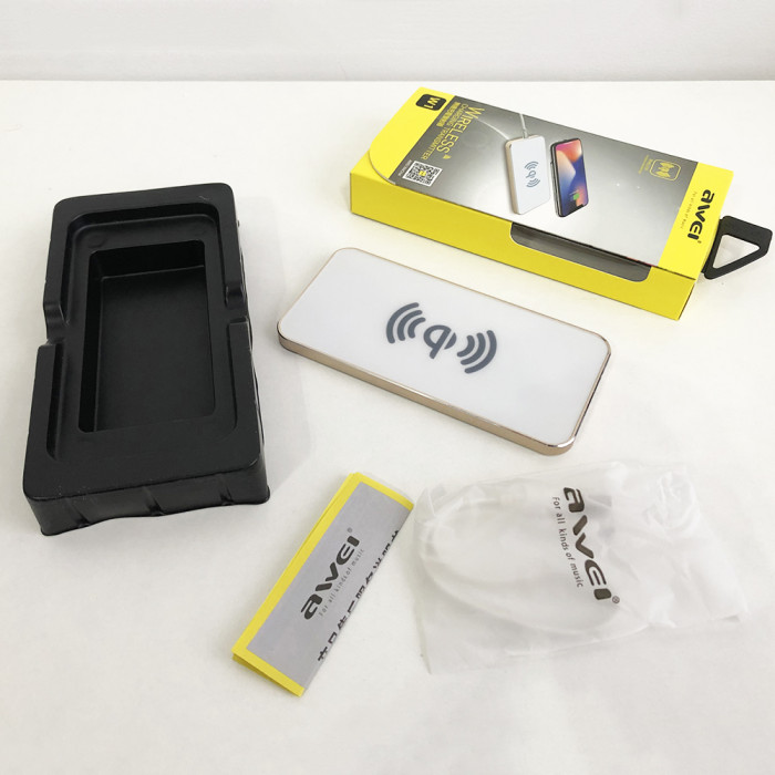 Бездротовий зарядний пристрій AWEI W1 Wireless Charger. Колір білий