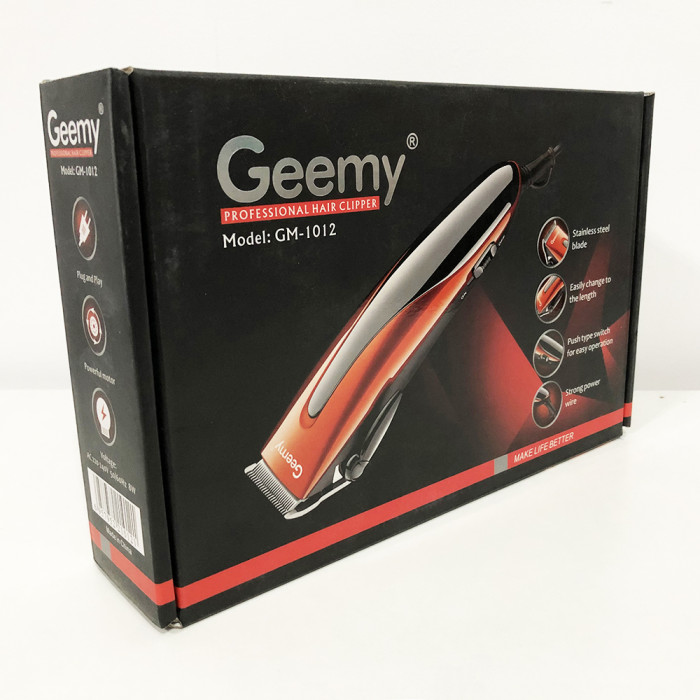 Машинка для стрижки GEMEI GM-1012, машинка для стрижки волосся домашня, Машинка для стрижки провідна