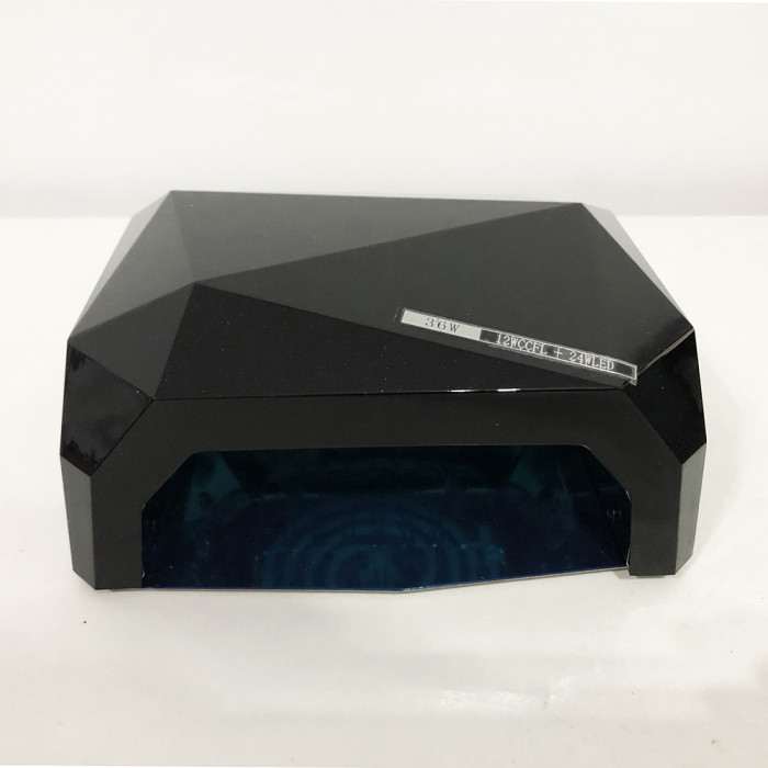 Сушарка для нігтів, лампа для гель лаку UV LAMP CCF+LED, Лампа для манікюру та педикюру. Колір: чорний