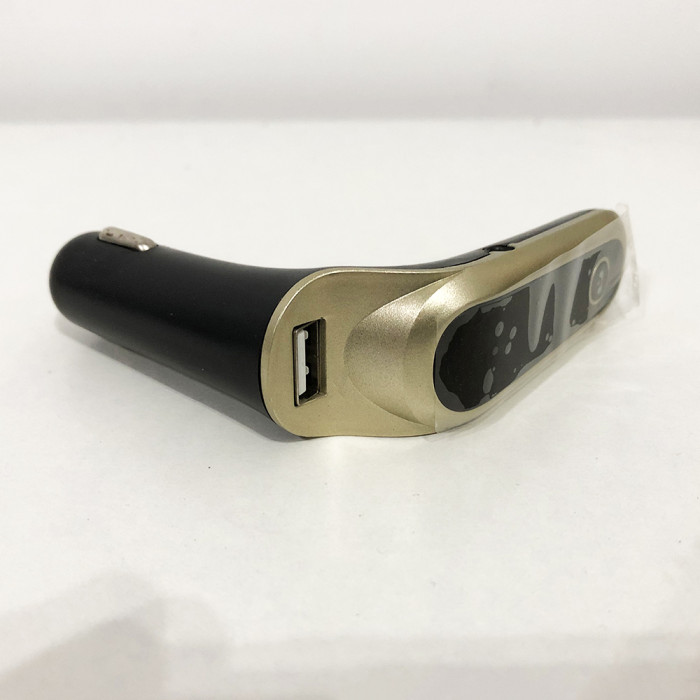 FM модулятор CAR G6 Bluetooth USB AUX MicroSD трансмітер, FM модулятор для автомобіля. Колір: золотий