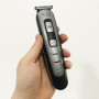 Машинка для стрижки волосся Gemei GM-6113 акумуляторна, Практична машинка для стрижки. Колір: чорний