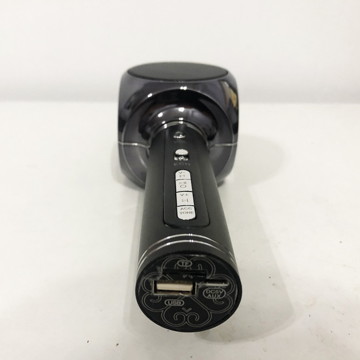 Бездротовий Bluetooth Мікрофон для Караоке Мікрофон DM Karaoke Y 63 + BT. Колір чорний