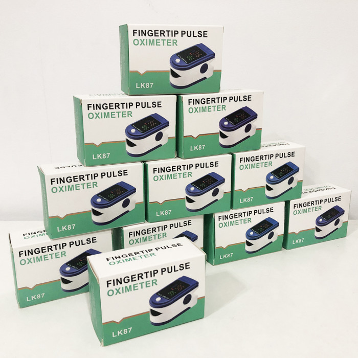 Пульсоксиметр Fingertip pulse oximeter LK87, Пульсоксиметр для вимірювання пульсу та сатурації портативний