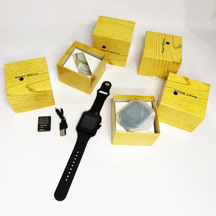 Смарт-годинник Smart Watch A1 розумний електронний зі слотом під sim-карту + карту пам'яті micro-sd. Колір: чорний