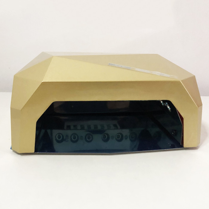 Сушарка для нігтів UV LAMP CCF+LED, Лампа манікюрна для домашнього використання. Колір: золотий