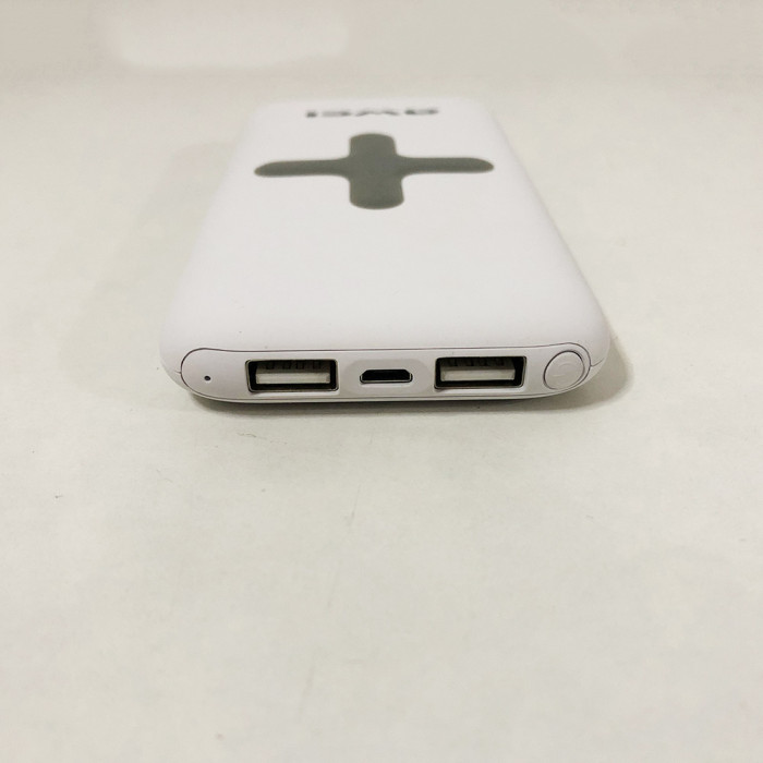 Power Bank AWEI P98K (Бездротова зарядка) 8000 mAh. Колір білий