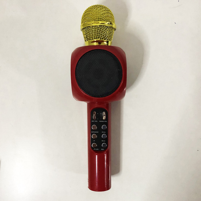 Безпровідний мікрофон караоке bluetooth WSTER WS-1816. Колір: червоний