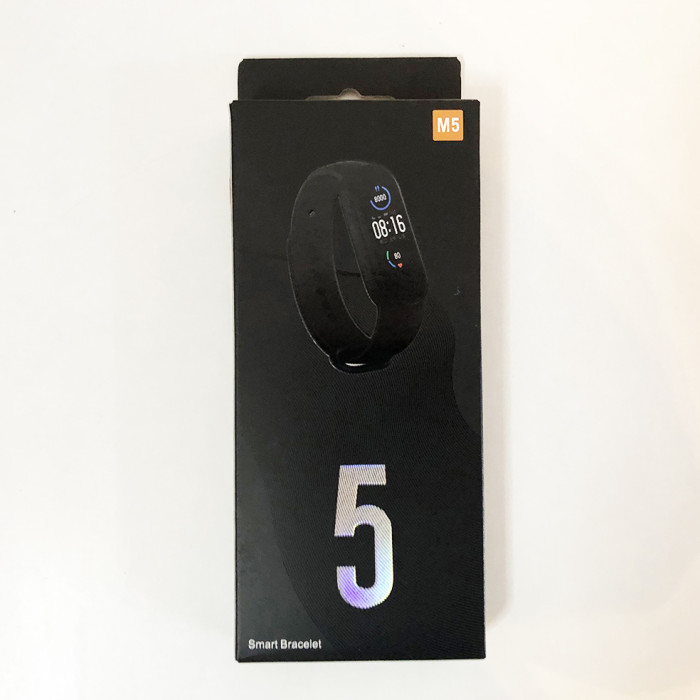 Фітнес браслет Smart Watch M5 Band Classic Black смарт годинник-трекер. Колір червоний