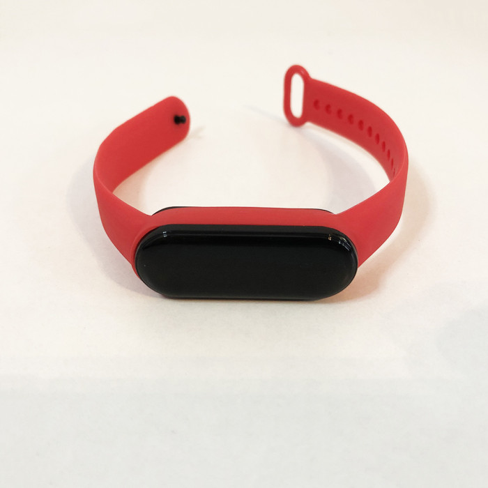 Фітнес браслет Smart Watch M5 Band Classic Black смарт годинник-трекер. Колір червоний