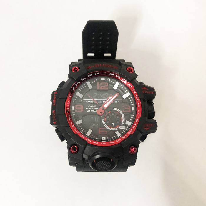 Годинник наручний G SHOCK GG-100B. Колір червоний